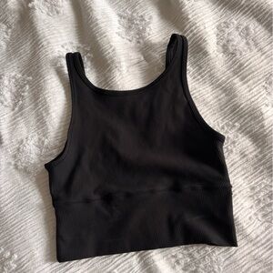 Lululemon black reversible ribbed tank